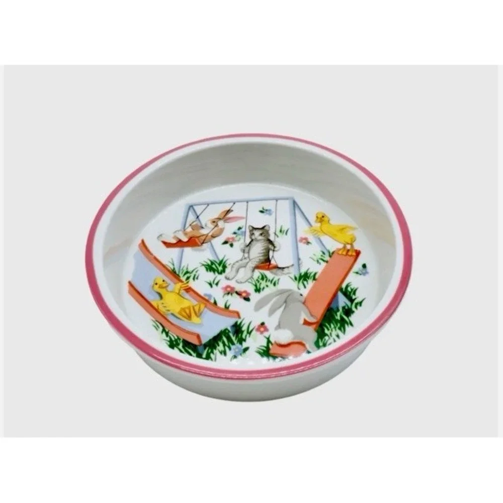 Tiffany & Co Tiffany Playground Vintage 1992 Porcelain Childrens Bowl 6.5